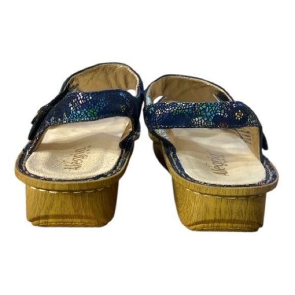 Alegria Kendra Leather Adjustable Straps Blue Hummingbird Sandal Sz 42 EU/11.5US - Picture 5 of 7